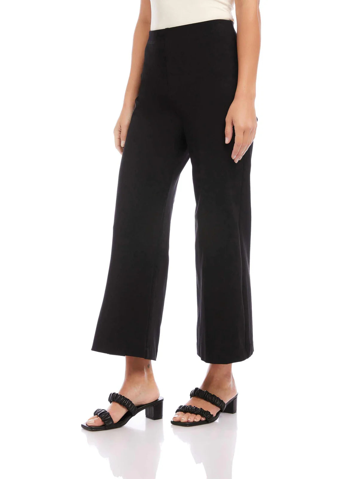 Wide-Leg Cropped Pants