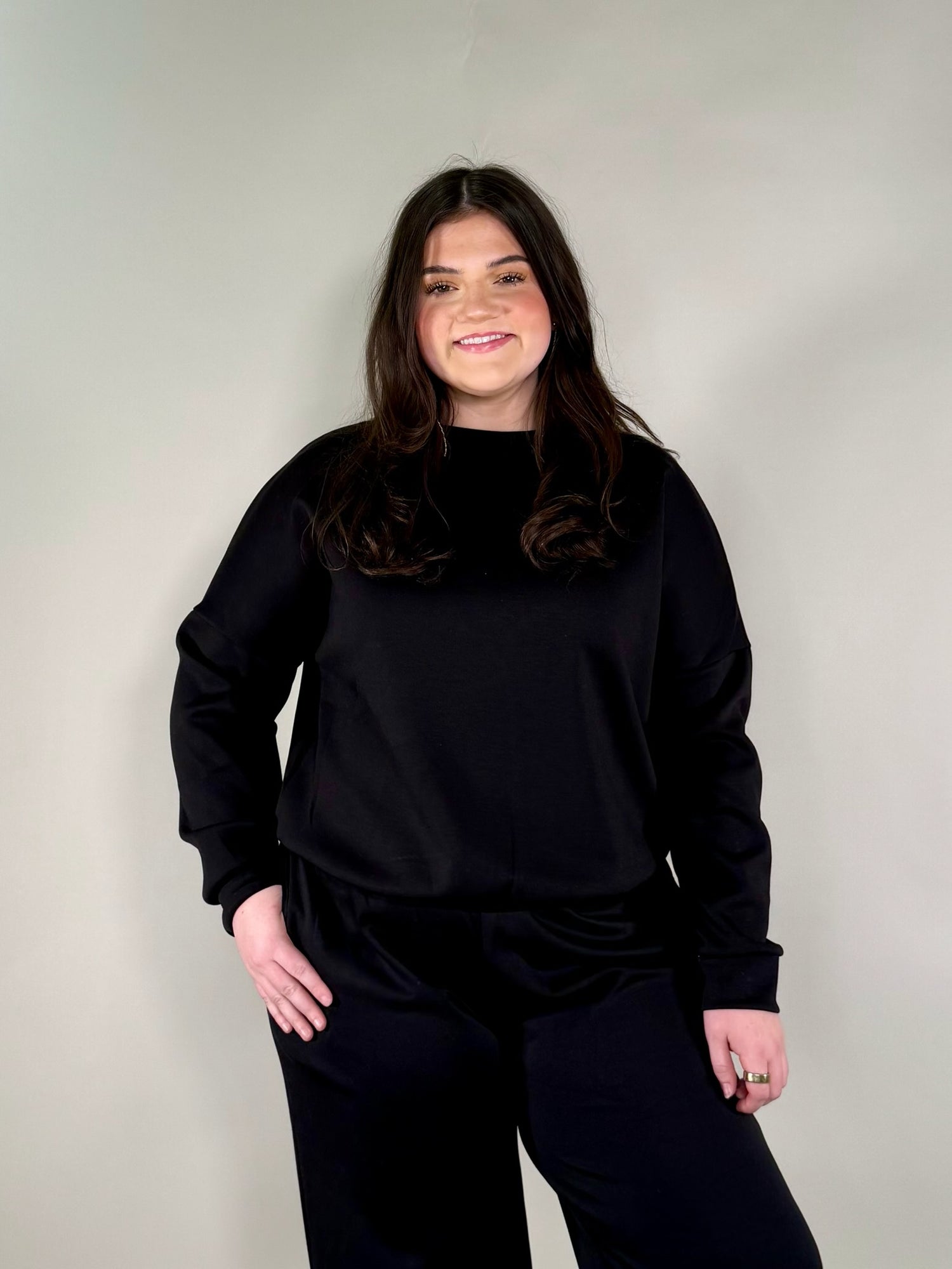 Soft Touch Solid Long Sleeve Sweatshirt