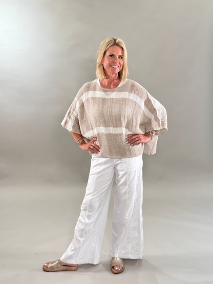 Sunny Days Linen-Blend Top