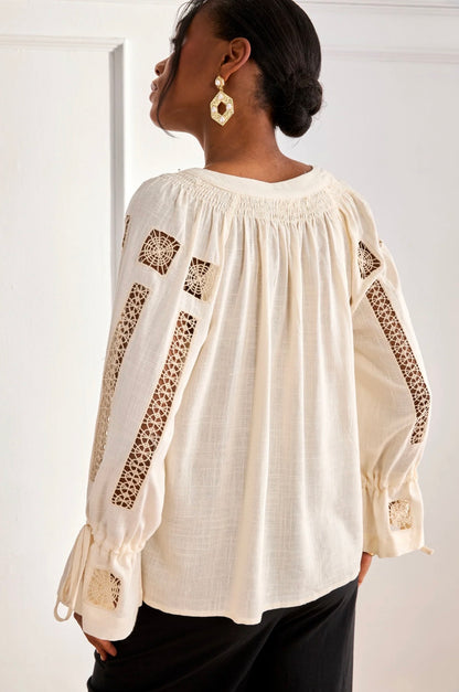 Ivory Heirloom Blouse