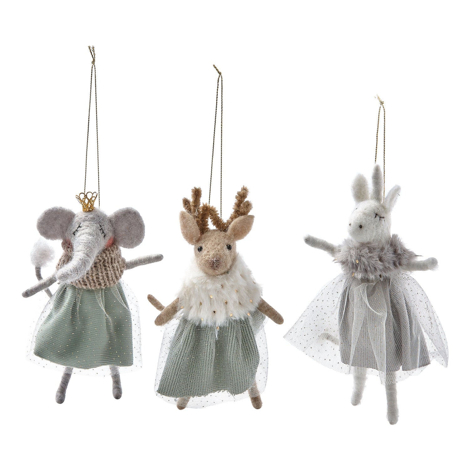 Glam Animals Ornaments