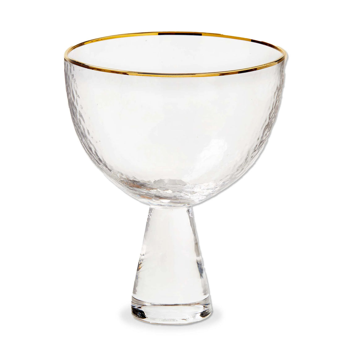 Maeve Footed Glass With Gold Rim