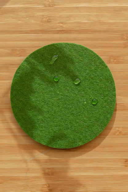 Bierfilzl Merino Wool Round Coaster Solid 4 Pack