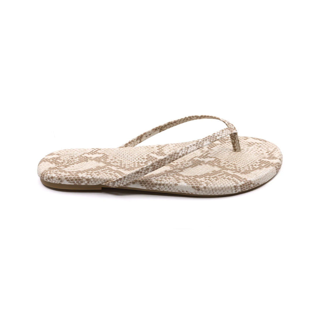 Golden Snake Print Sandals