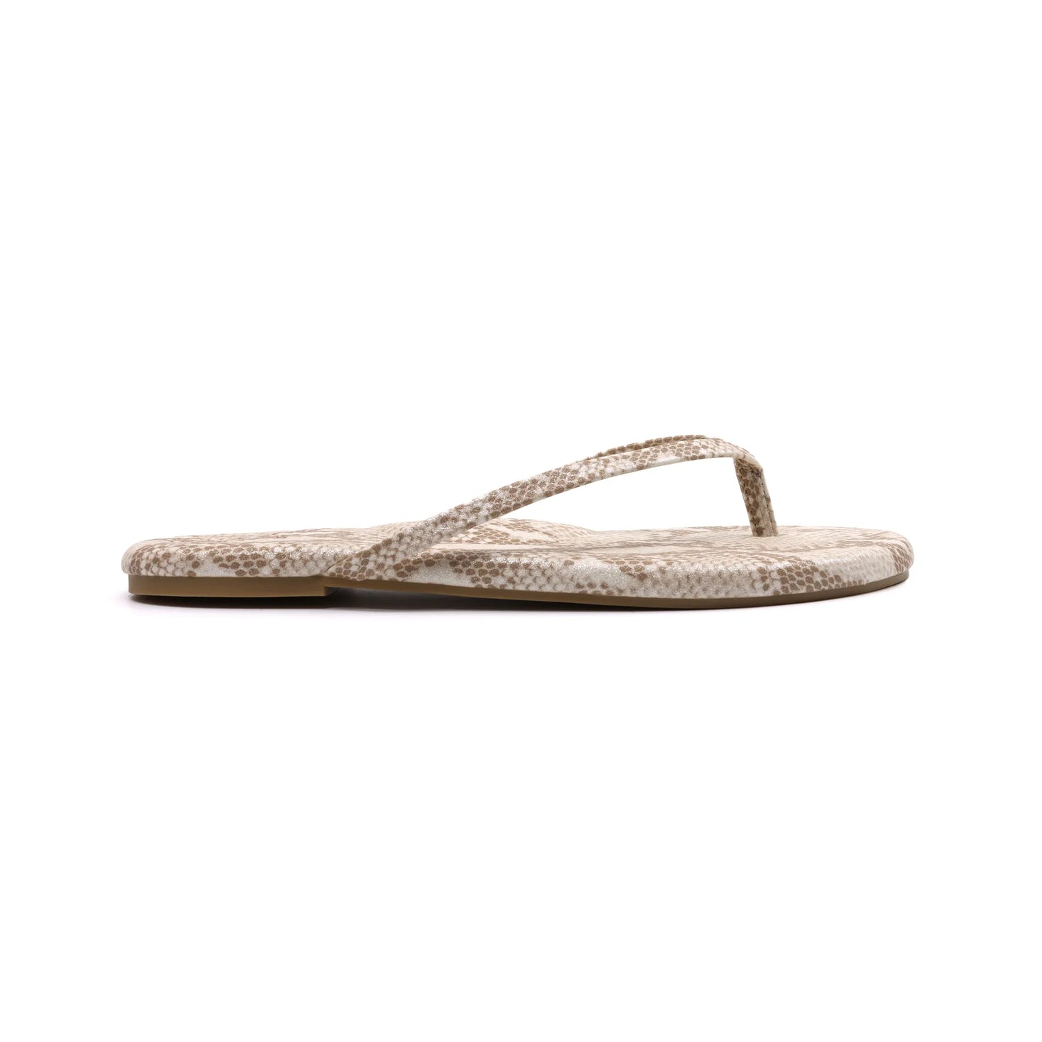 Golden Snake Print Sandals