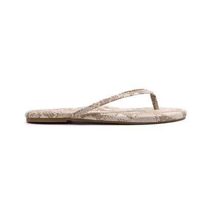 Golden Snake Print Sandals