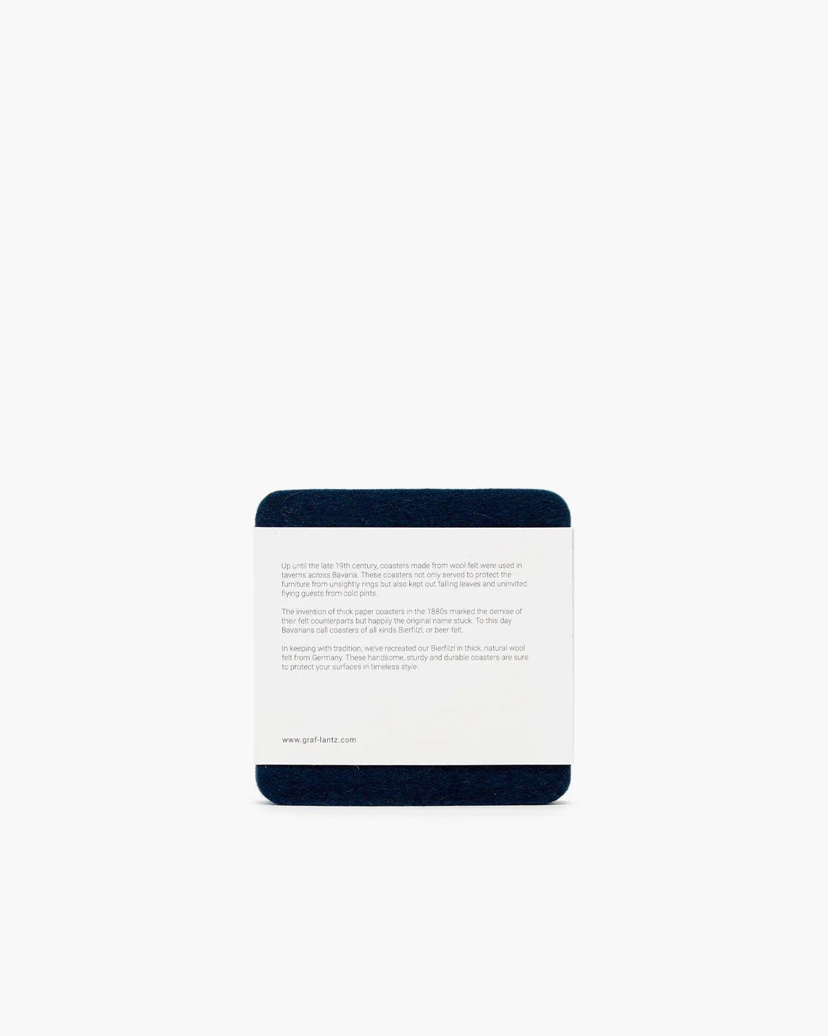Bierfilzl Merino Wool Square Coaster Solid 4 Pack