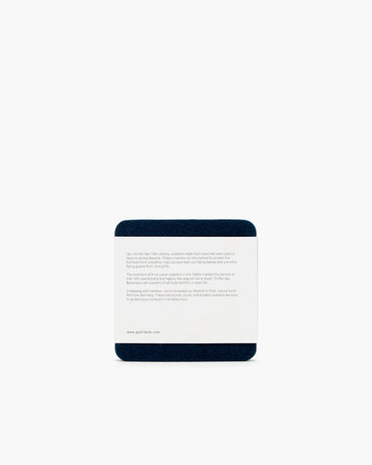 Bierfilzl Merino Wool Square Coaster Solid 4 Pack