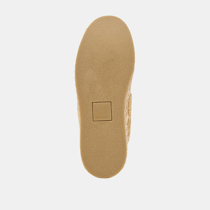 Notice Espadrille Bead Sneakers Gold Multi Burlap
