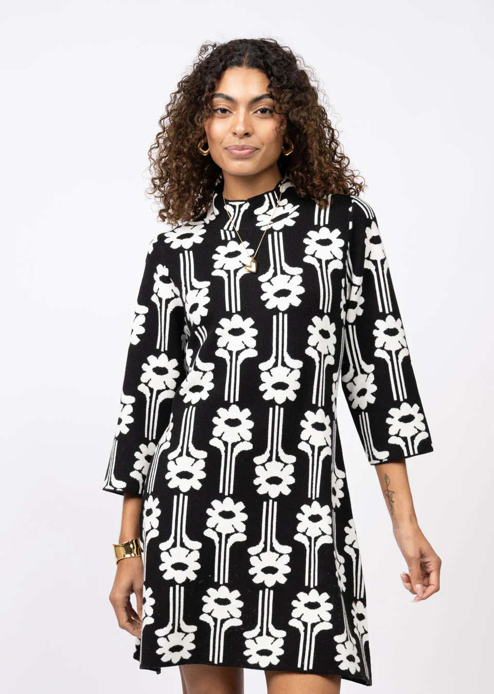 Uncle Frank Flower Power Knit Dress