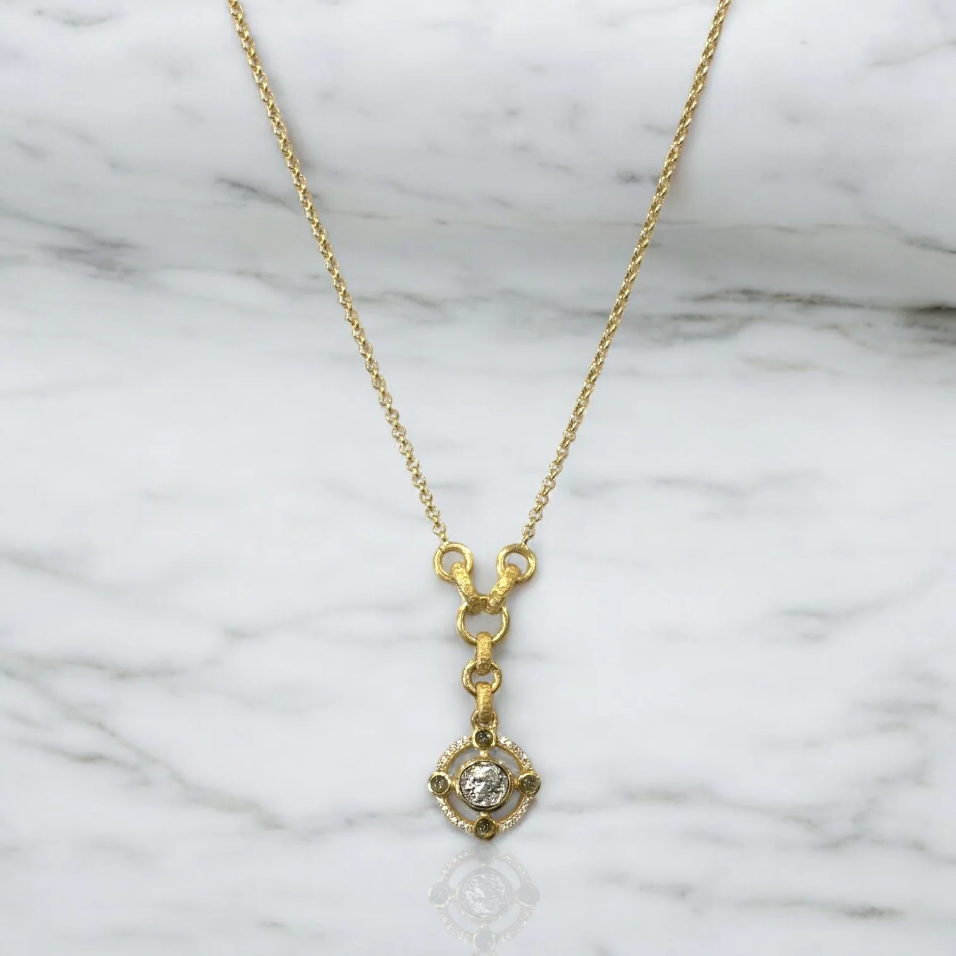 Gold Miko Coin Necklace
