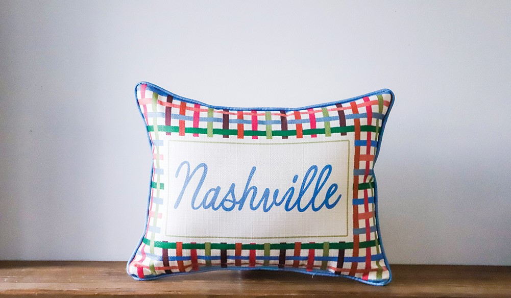 Multi Gingham Oxford Pillow