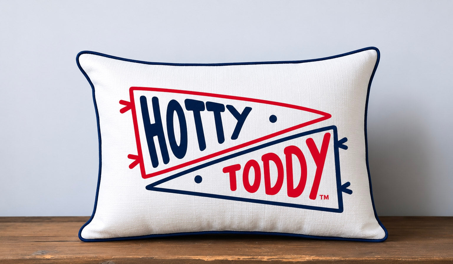 Hotty Toddy Pennant Pillow