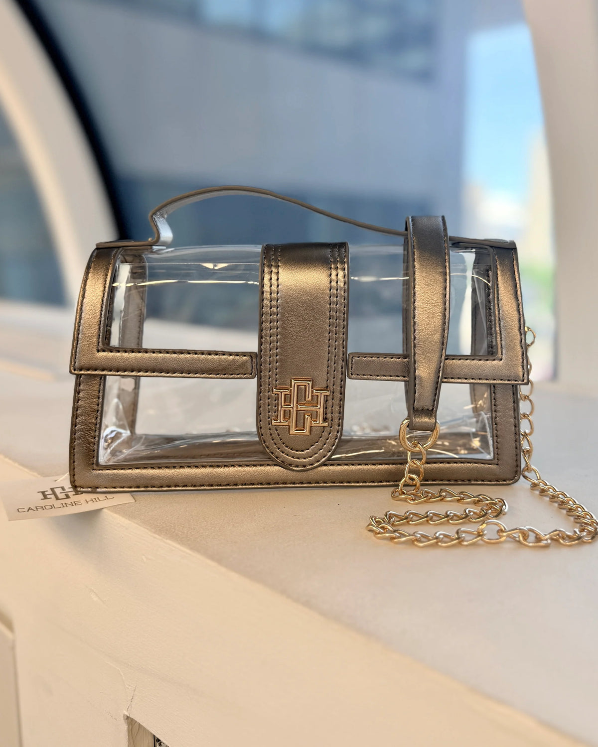 Leather Clear Bag