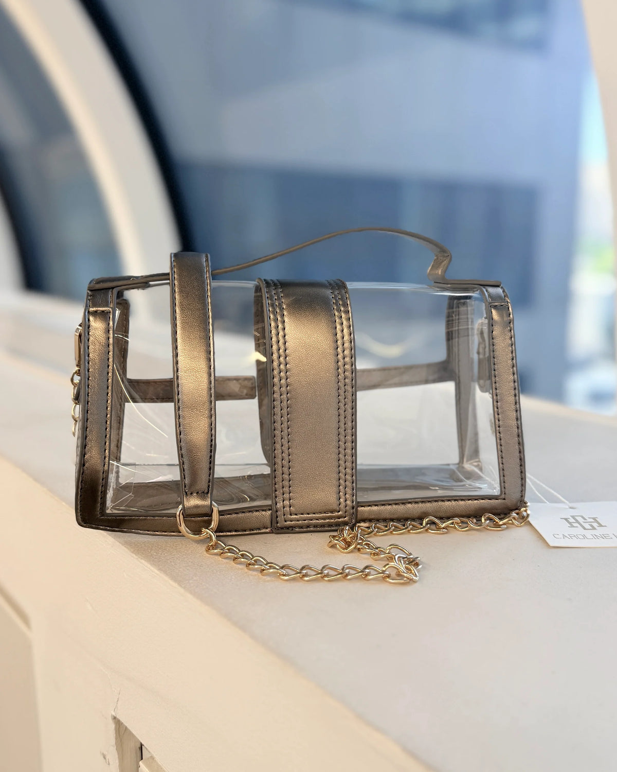 Leather Clear Bag