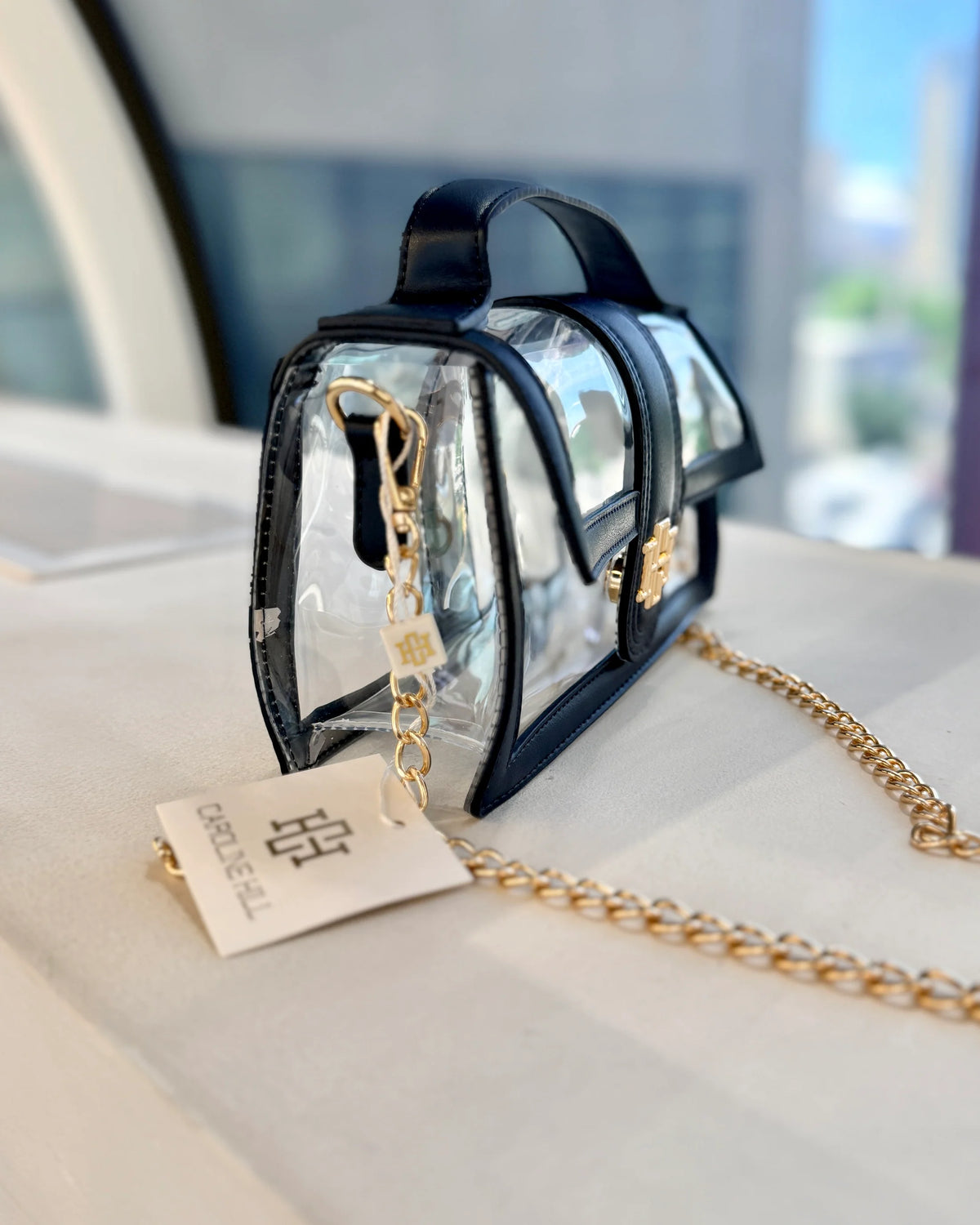 Leather Clear Bag