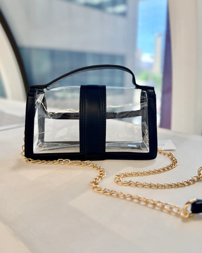 Leather Clear Bag