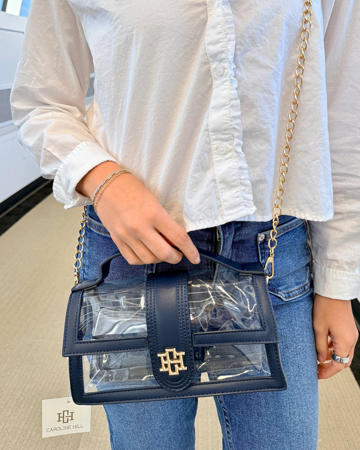 Leather Clear Bag