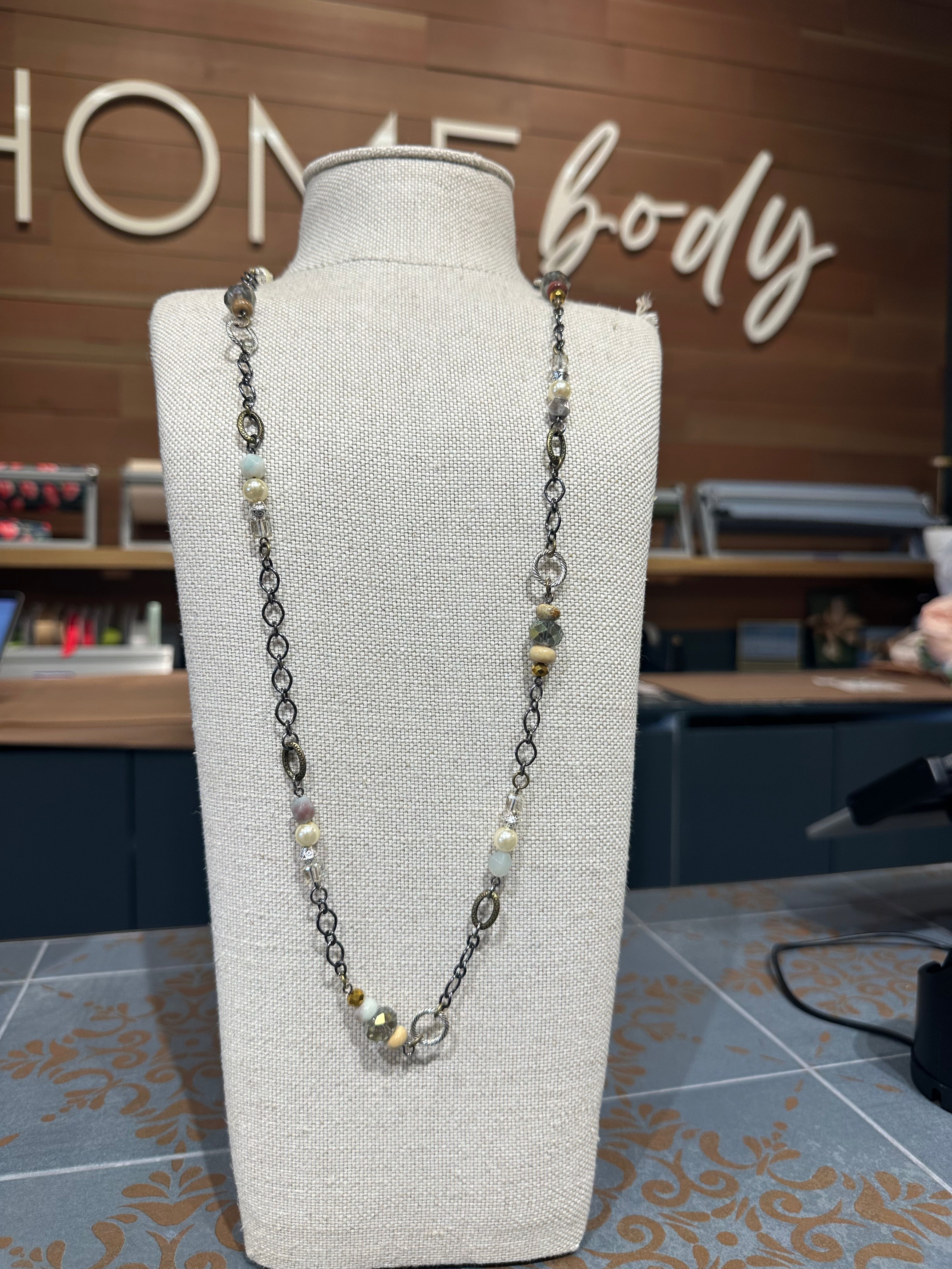Pearl and Crystal Necklace