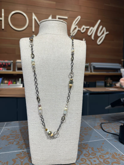 Pearl and Crystal Necklace