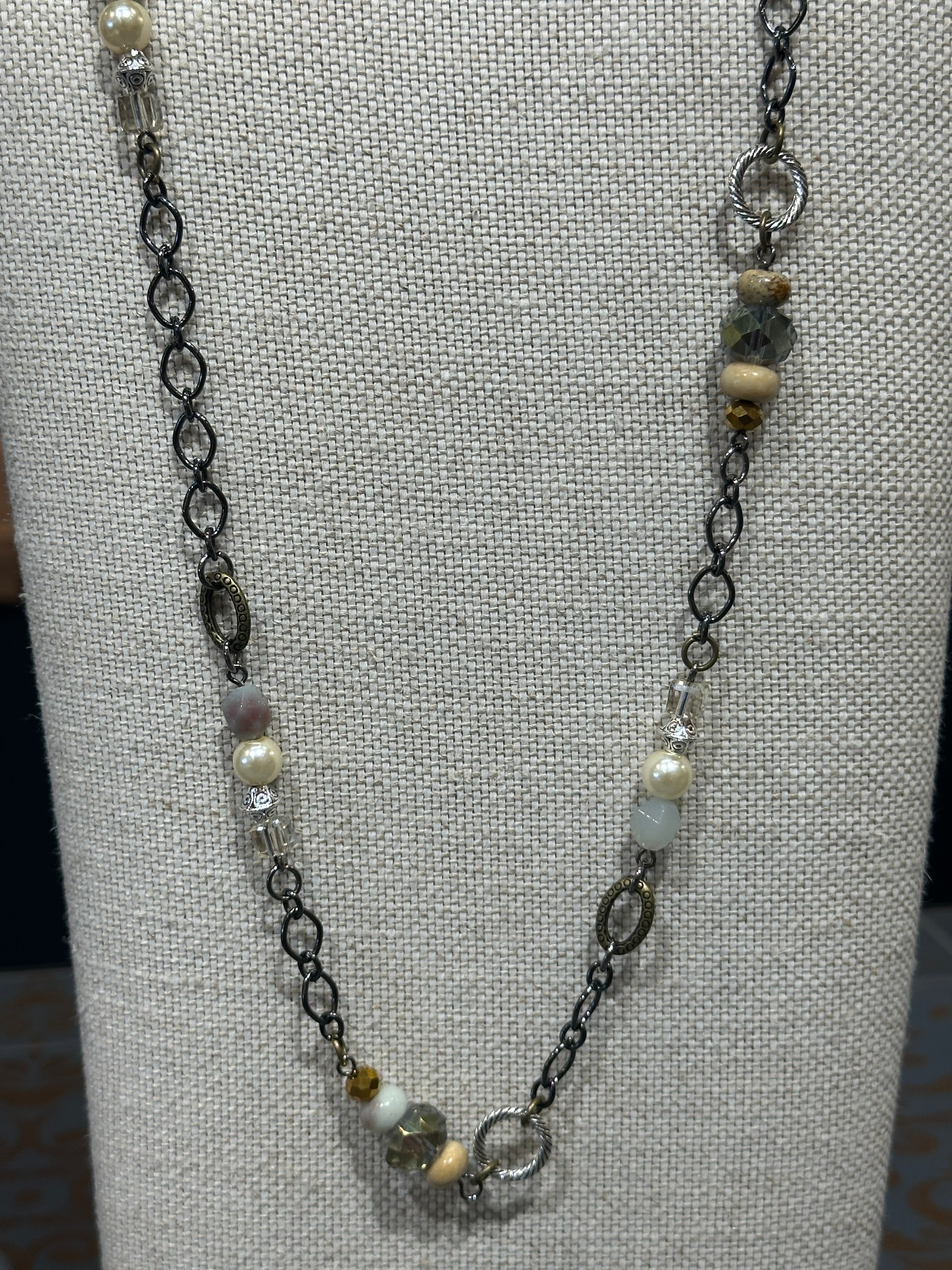 Pearl and Crystal Necklace