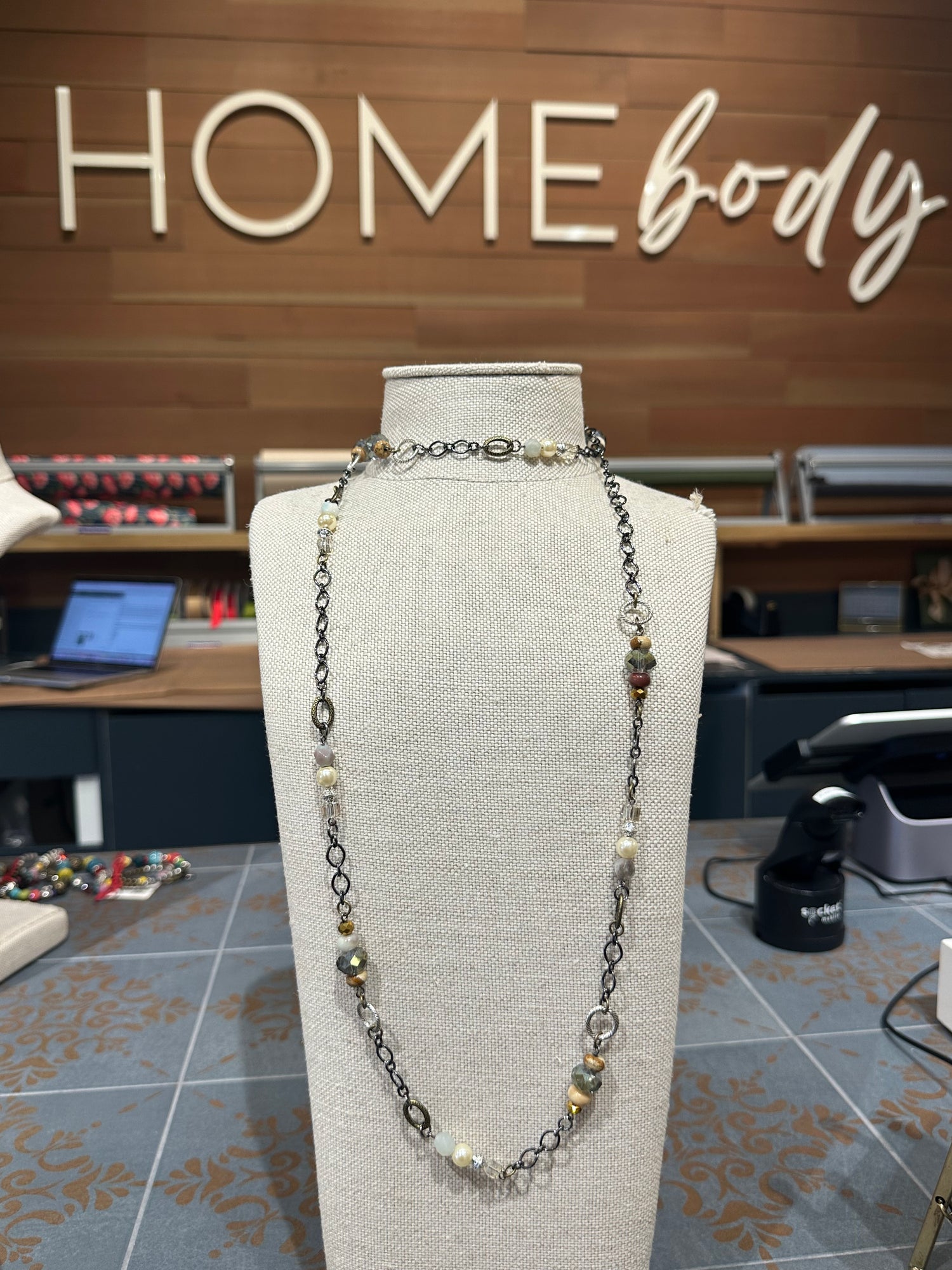 Pearl and Crystal Necklace