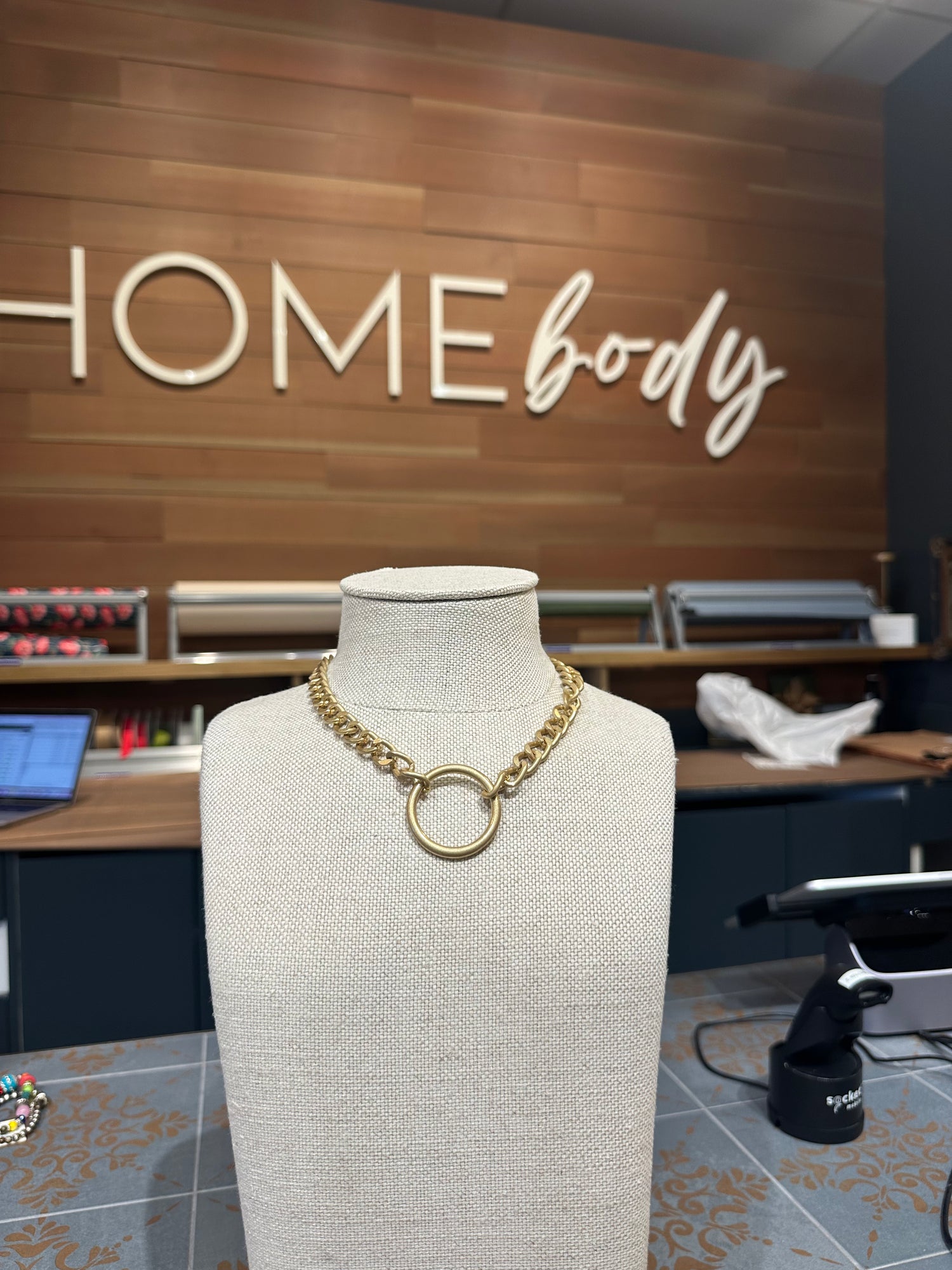 Gold Circle Necklace
