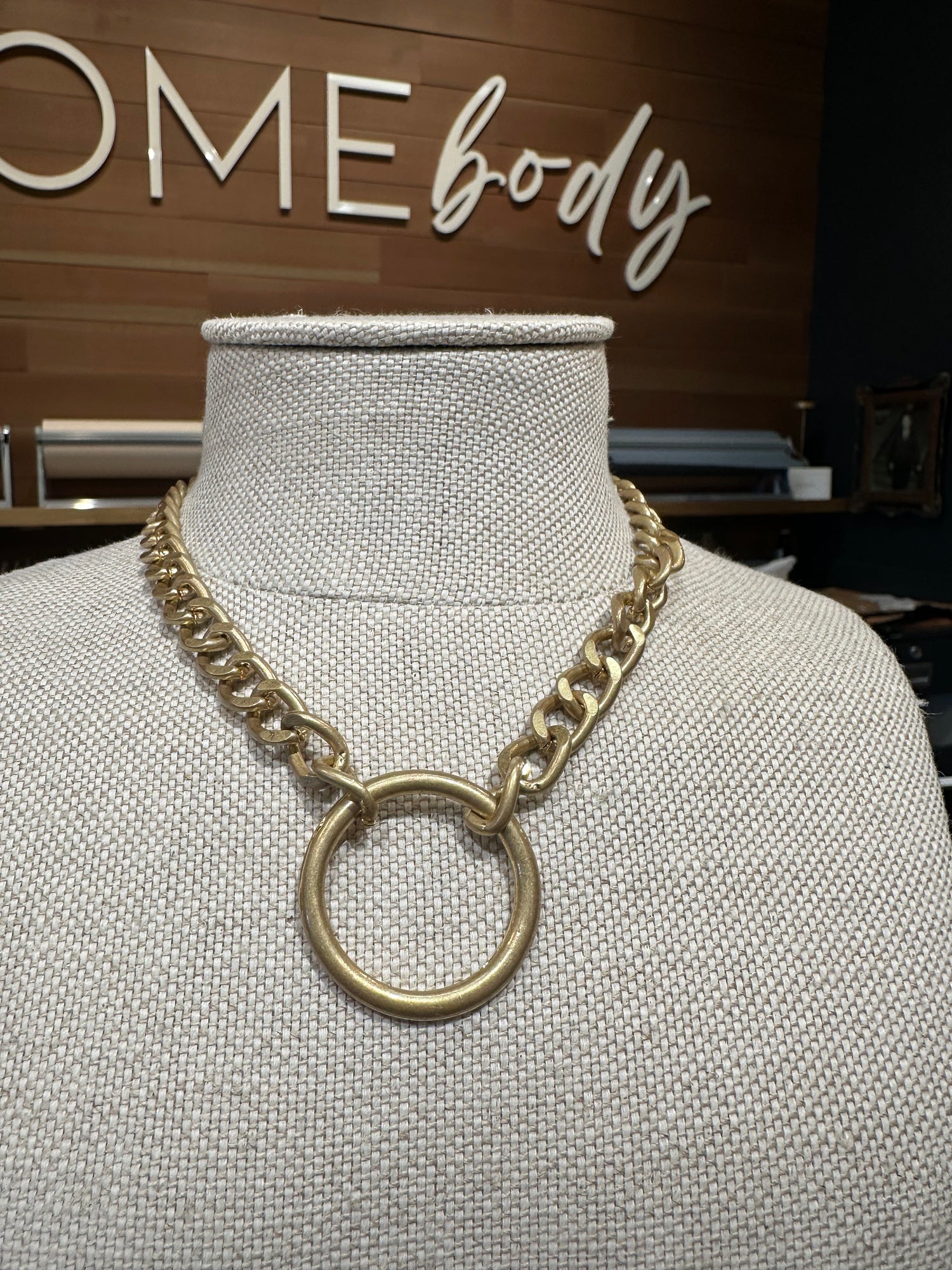Gold Circle Necklace