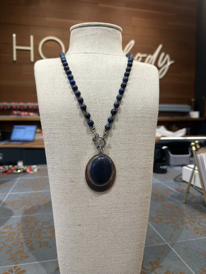 Blue Pendant Necklace