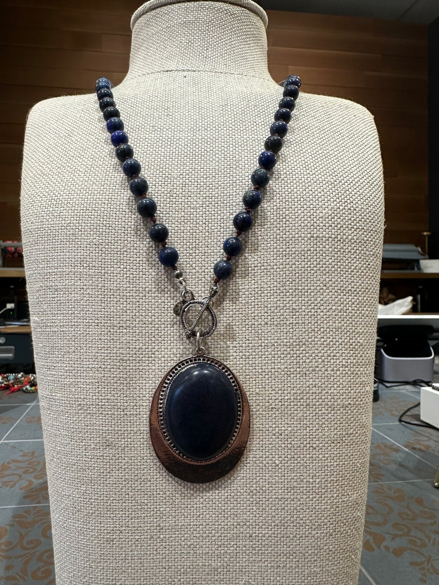 Blue Pendant Necklace