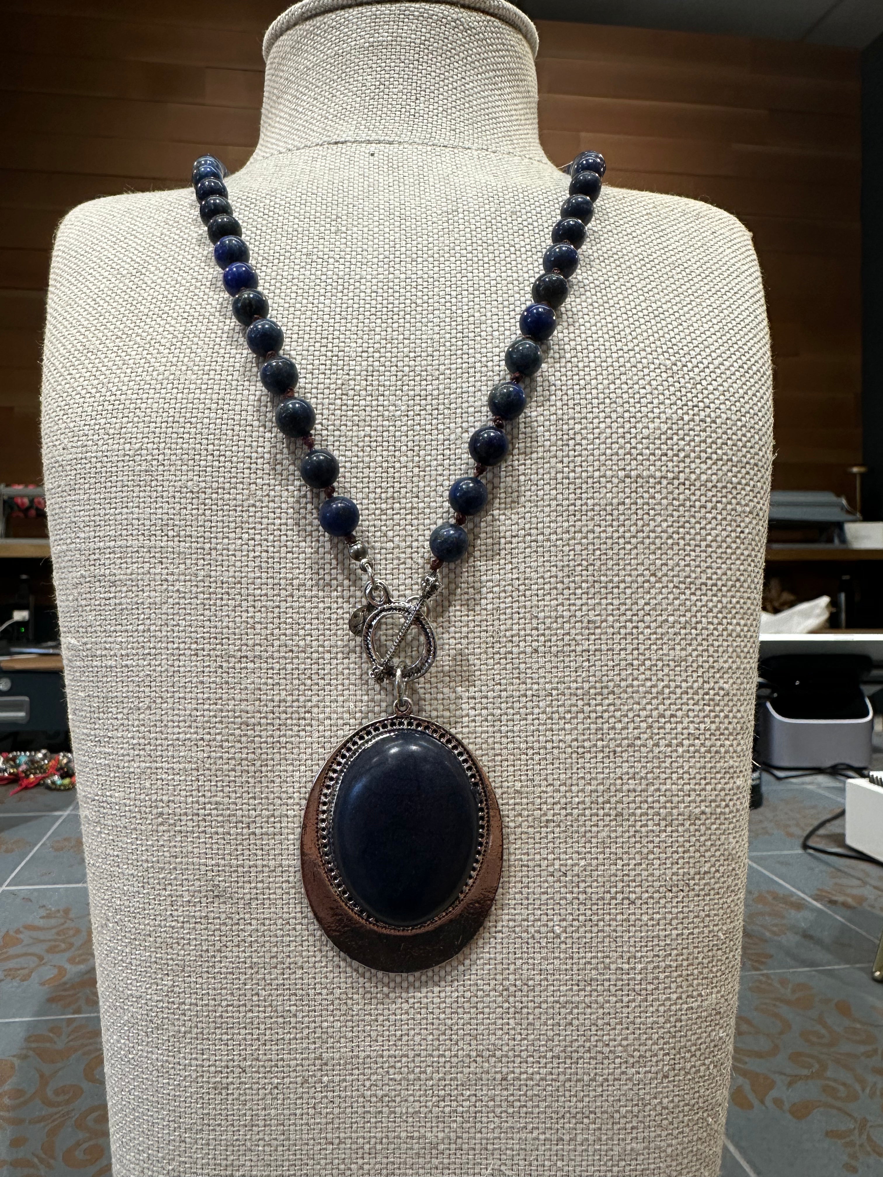 Blue Pendant Necklace