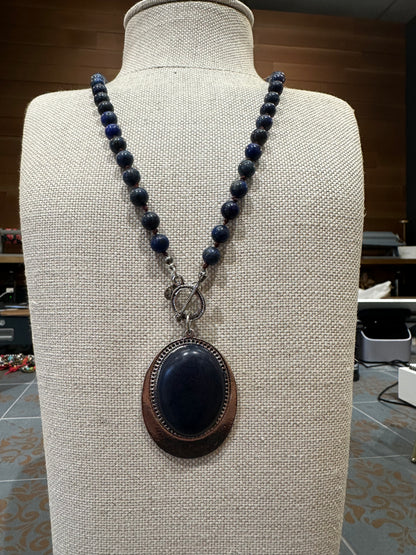 Blue Pendant Necklace