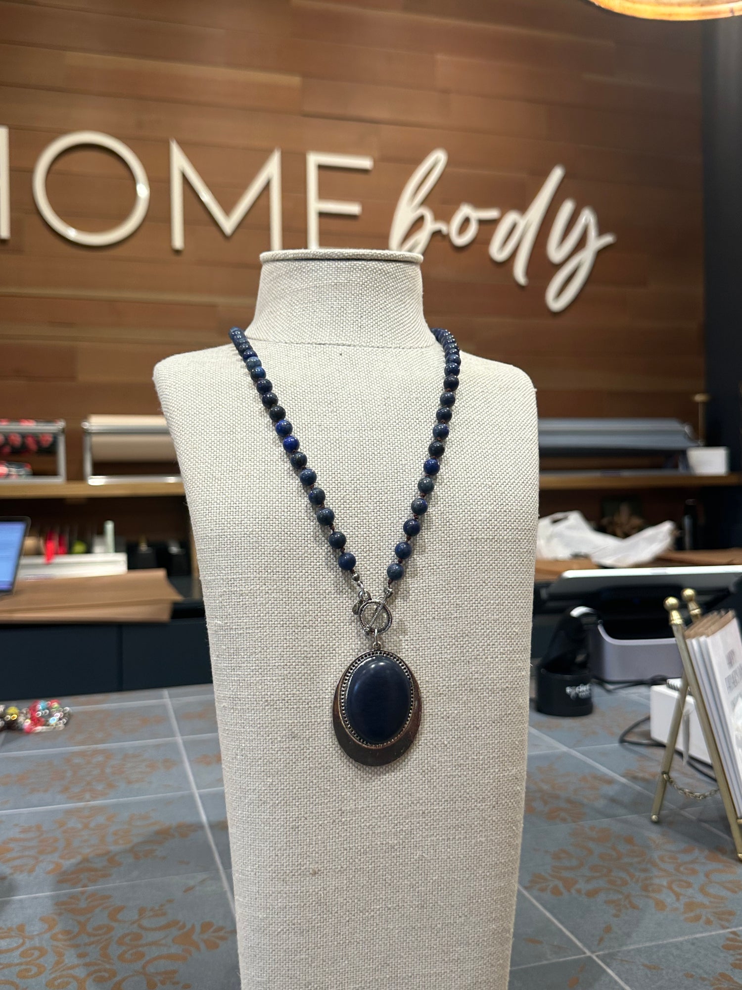 Blue Pendant Necklace
