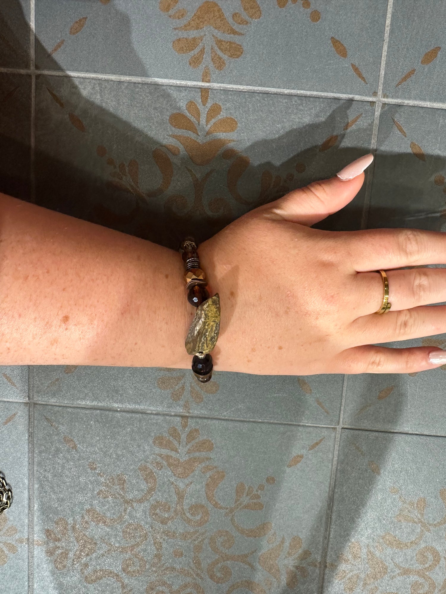 Brown Beaded Bracelet