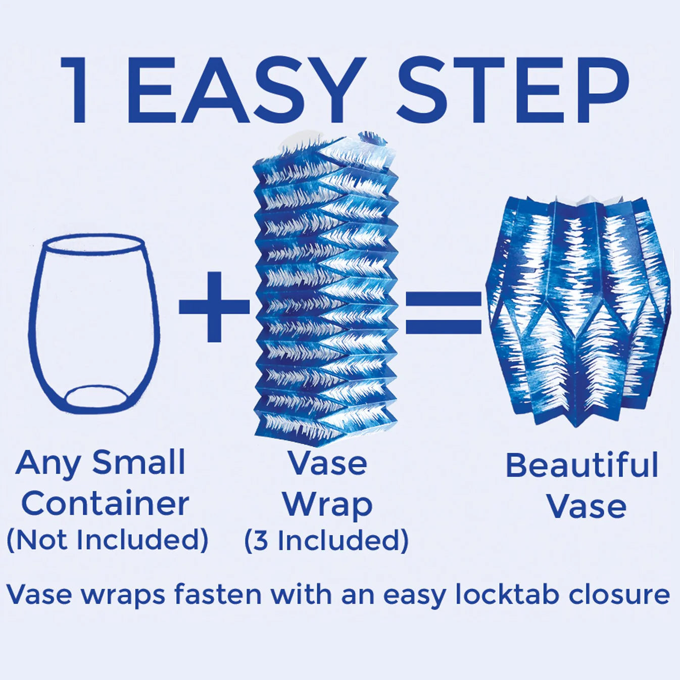 Ikat Paper Vase Wraps