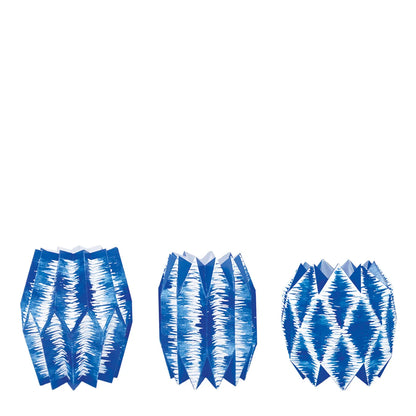 Ikat Paper Vase Wraps