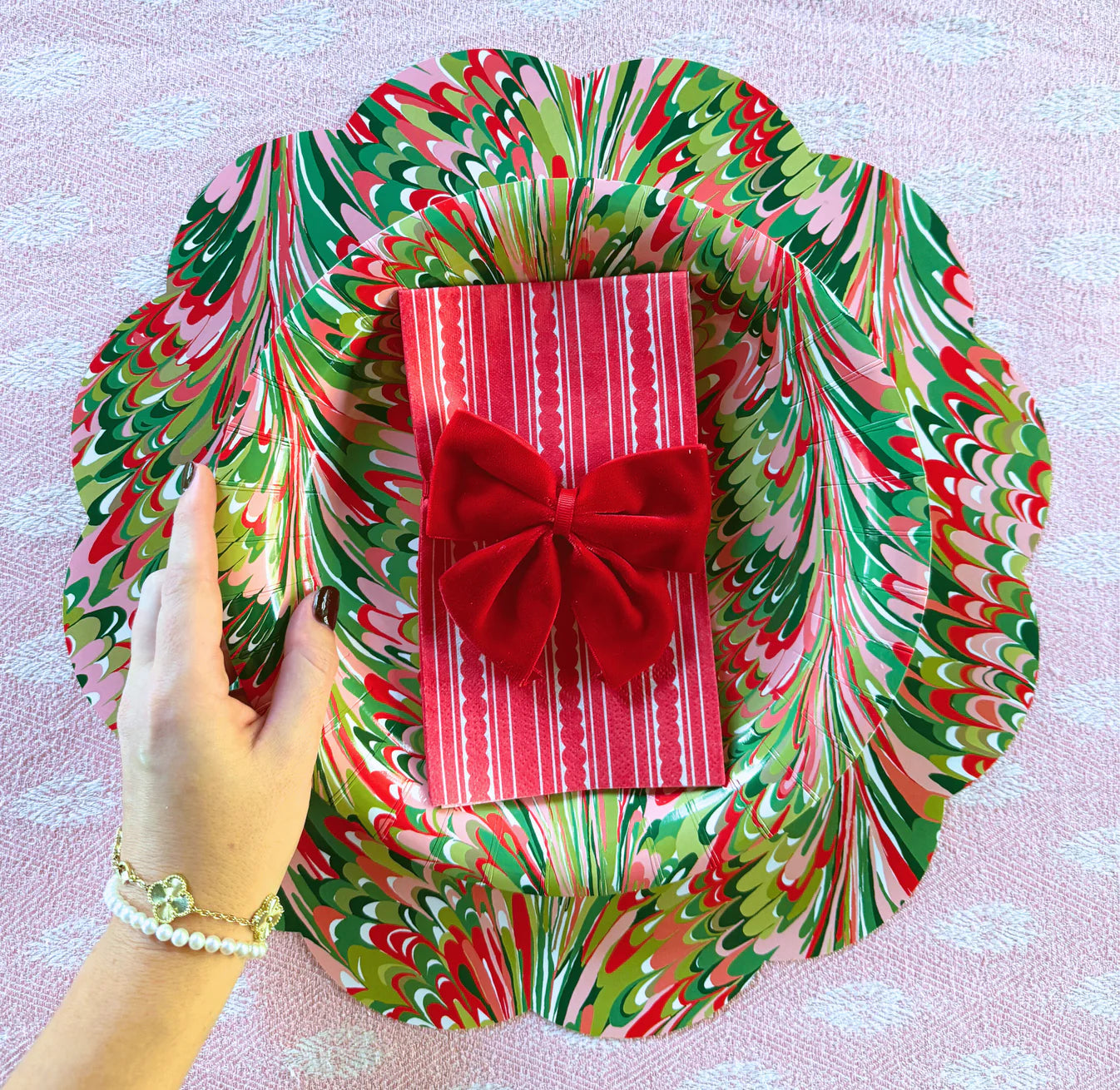 10&quot; Marble Heavy-duty Paper Plates