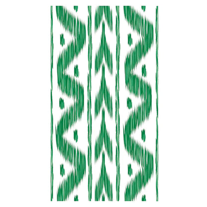 Green Ikat Linen-feel Paper Dinner Napkins
