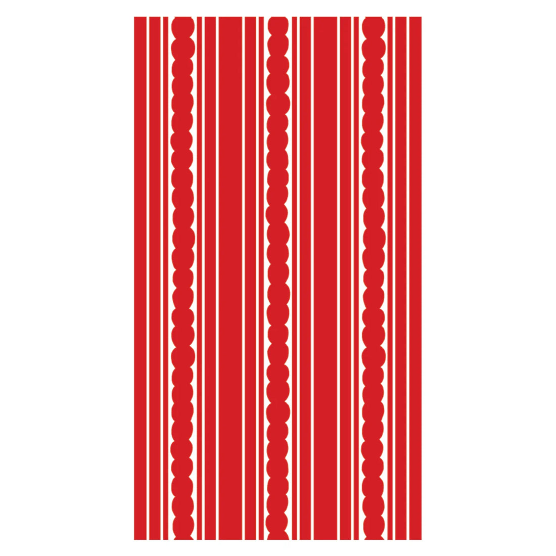 Red Stripe Linen-feel Paper Dinner Napkins