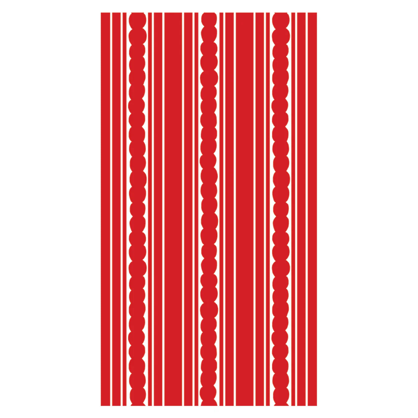 Red Stripe Linen-feel Paper Dinner Napkins