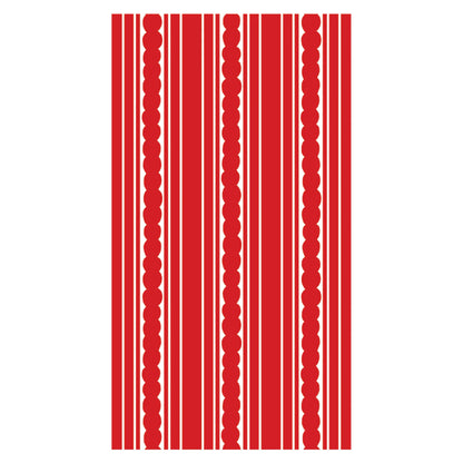 Red Stripe Linen-feel Paper Dinner Napkins