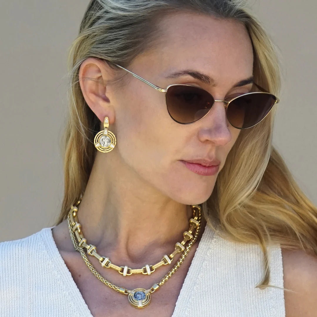Gold Morro Coin Necklace