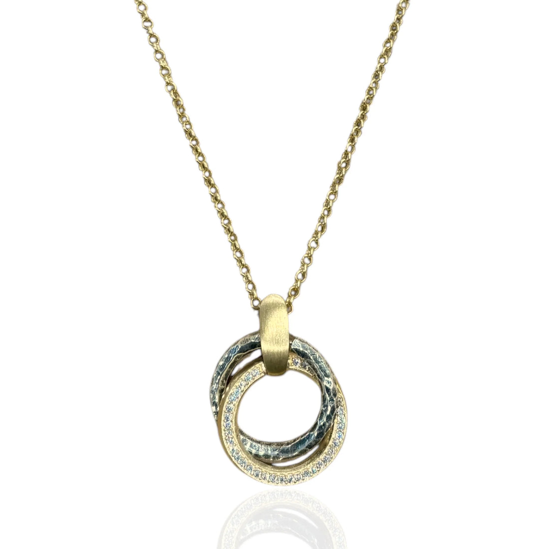 Mixed Metal Trinity Necklace