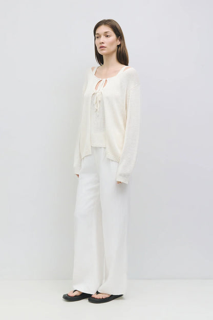 Long Sleeve Front Tie Cardigan