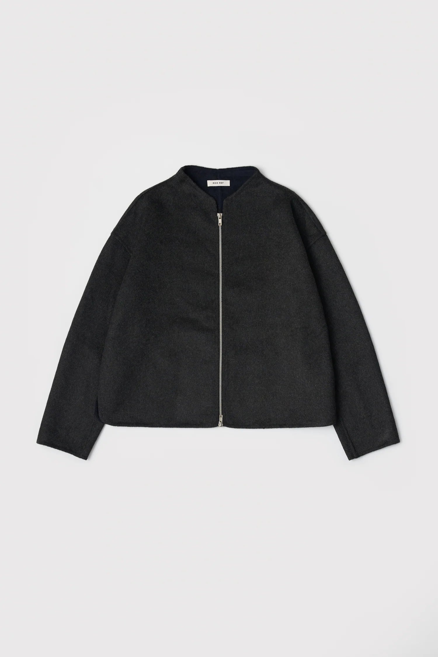 High Neckline and Oversized Jacket