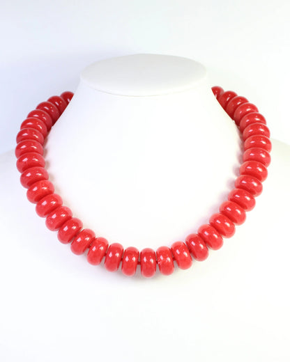 Pipestone Marble Beaded Necklace