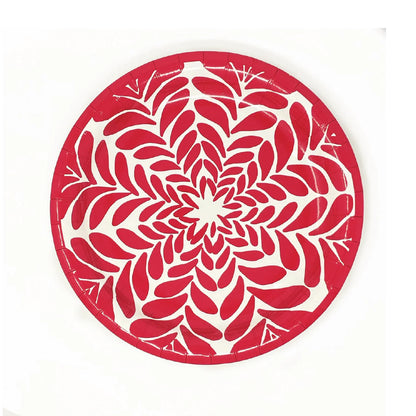 7&quot; Red Heavy-duty Paper Plate