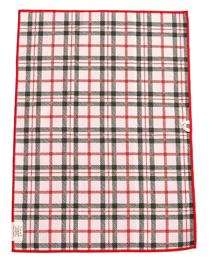 Red Tartan Microfiber Hand Towel