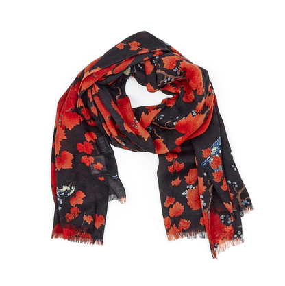 Blossom Branch Wool Scarf