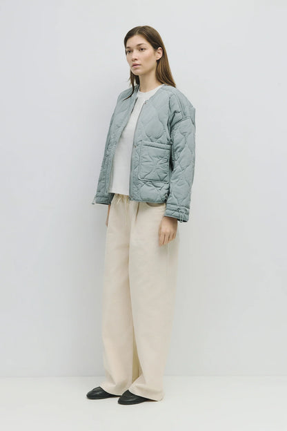 Quilted Jacket with Adjustable Cords